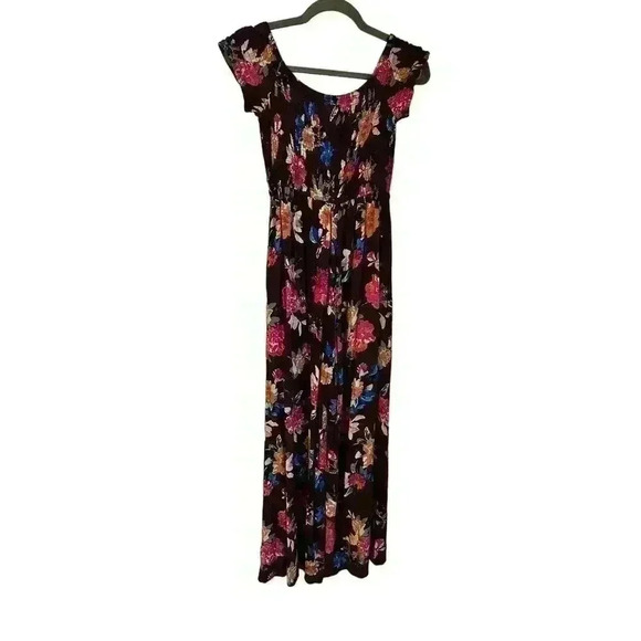 Band of Gypsies Jumpsuit Purple Boho Floral Size M - Picture 4 of 8